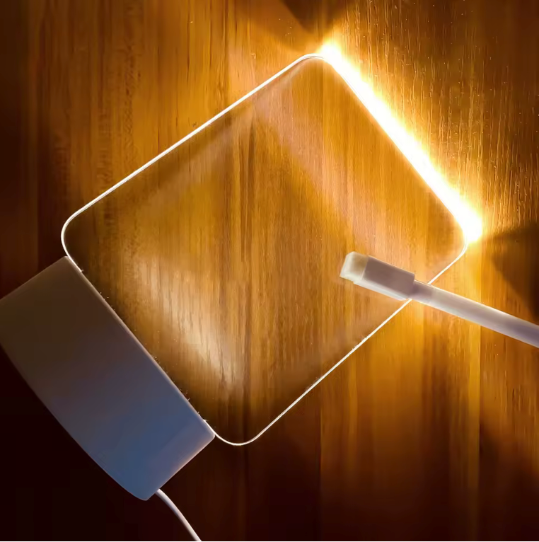 LED Creative Note Board Night Light with Pen