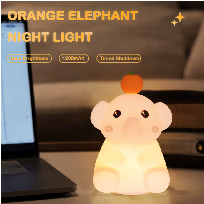 Cuttie Wootie Elephant with Orange