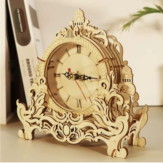 DIY Mr. Tea Wooden Puzzle Clock