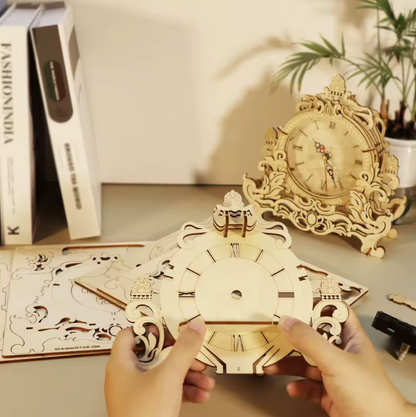 DIY Mr. Tea Wooden Puzzle Clock
