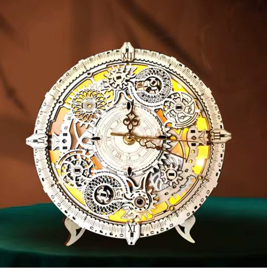 DIY Golden Gates Wooden Puzzle Clock