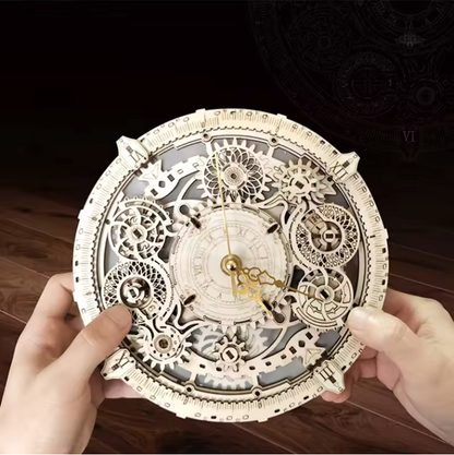 DIY Golden Gates Wooden Puzzle Clock