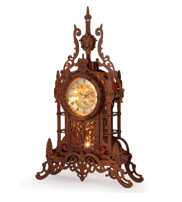 DIY Grand Daddy Wooden Puzzle Clock