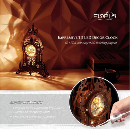 DIY Grand Daddy Wooden Puzzle Clock