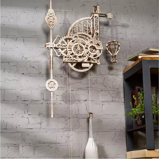 DIY Cirque Du Soleil Wooden Puzzle Clock