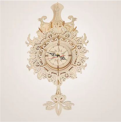 DIY Doorway Wooden Puzzle Wall Clock