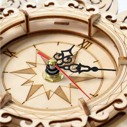 DIY Doorway Wooden Puzzle Wall Clock