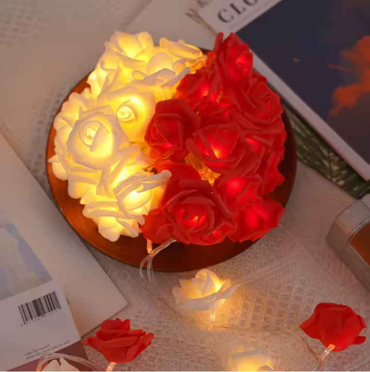 Strung Out Rose Vine Lights