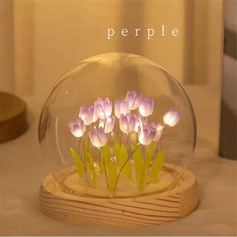 Tulips in a Bubble Night Light