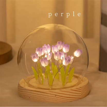 Tulips in a Bubble Night Light