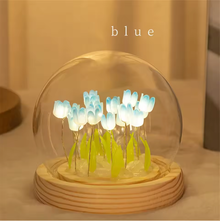 Tulips in a Bubble Night Light