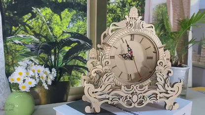 DIY Mr. Tea Wooden Puzzle Clock
