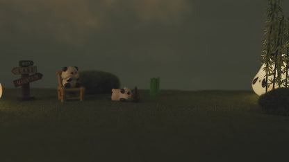 Cuttie Wootie Belly Down Panda